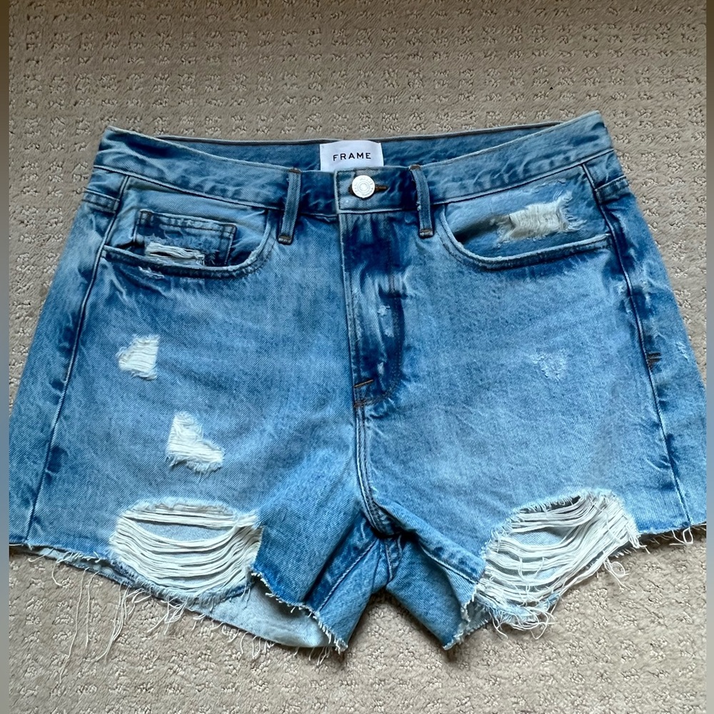 Frame Le Brigette denim shorts